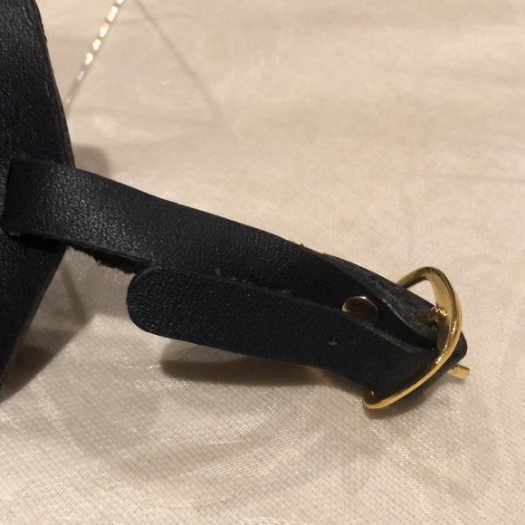 Royce “Google Cloud” black leather luggage tag - Picture 4 of 12